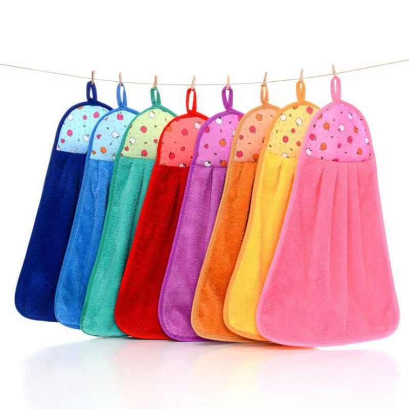 Home Bathroom Towels - Toalla de Mano Colgante Súper Absorbente,