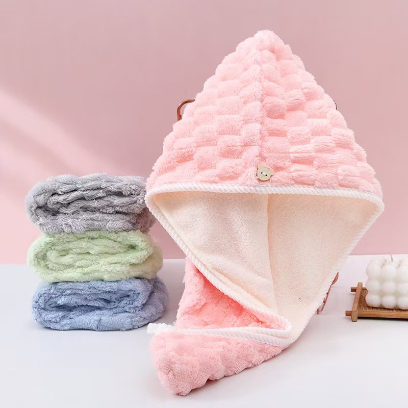 Home Bathroom Towels - Gorro de secado de pelo de