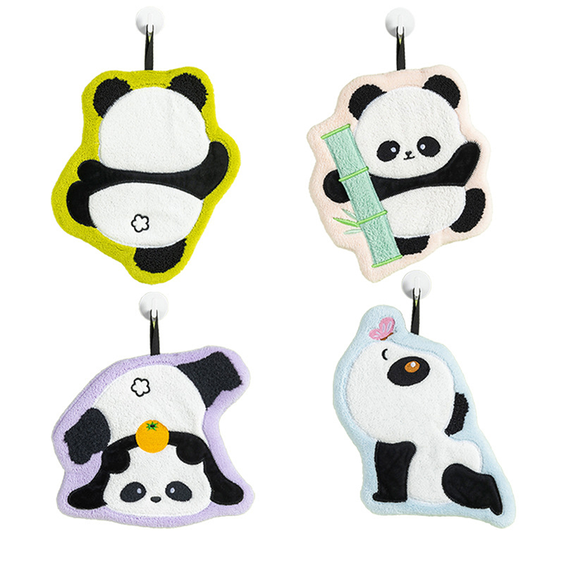 Home Bathroom Towels - Linda toalla de mano de Panda,