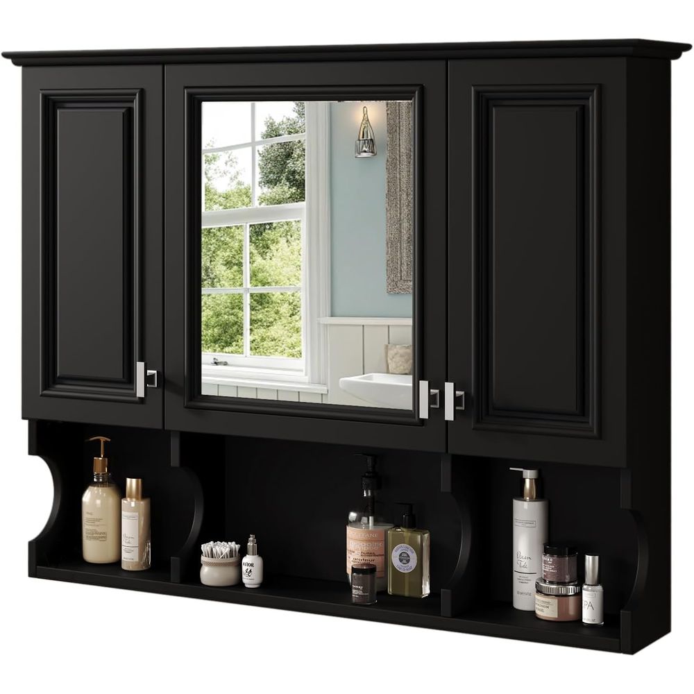 Gabinete de Baño con Espejo, B - Home Bathroom Shelf reseña y precio