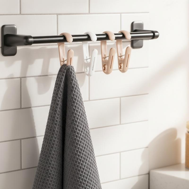 10 piezas de ganchos colgantes - Home Bathroom Towels reseña y precio