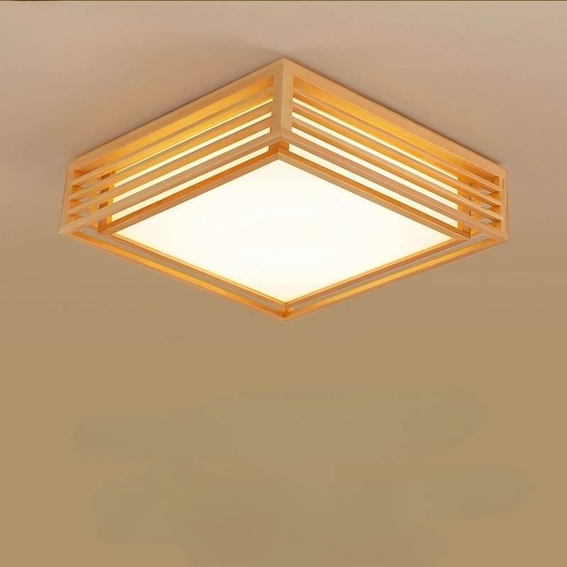 Lámpara de techo LED cuadrada  - Japanese Home Bathroom Design reseña y precio