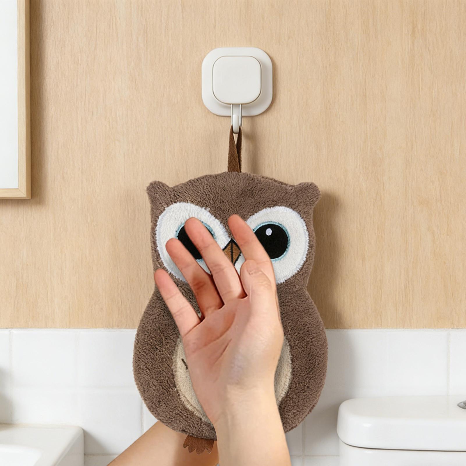 Toalla de mano con forma de bú - Home Bathroom Towels reseña y precio