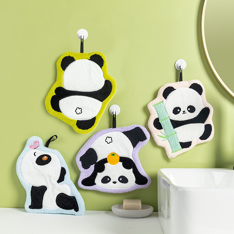 Linda toalla de mano de Panda, - Home Bathroom Towels reseña y precio