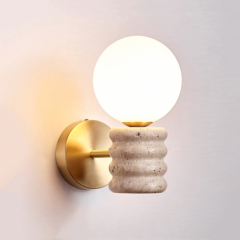 Lámpara de Pared de Travertino - Japanese Home Bathroom Design reseña y precio