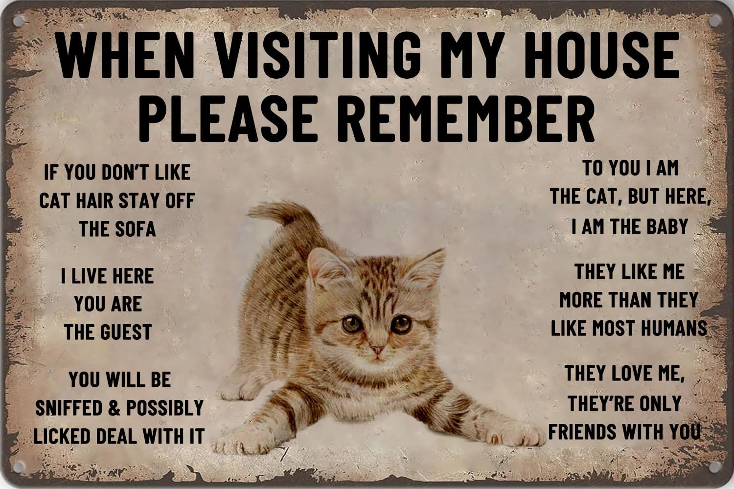Arte de pared de gatos: Letrer - Bathroom Home Visit reseña y precio