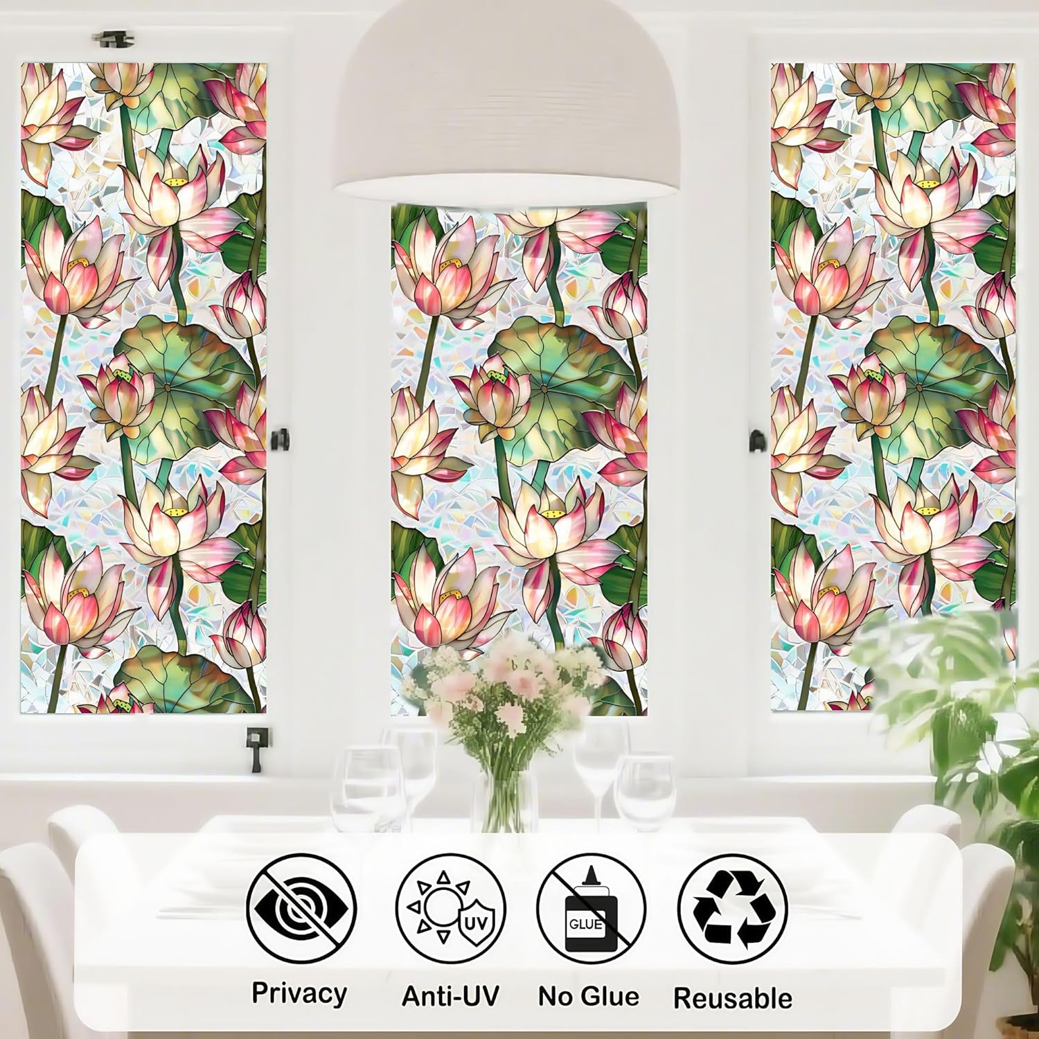Película para Ventanas con Dis - Home Bathroom Window Tint reseña y precio